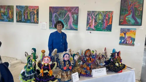 Inmaculada Cruz at exhibition