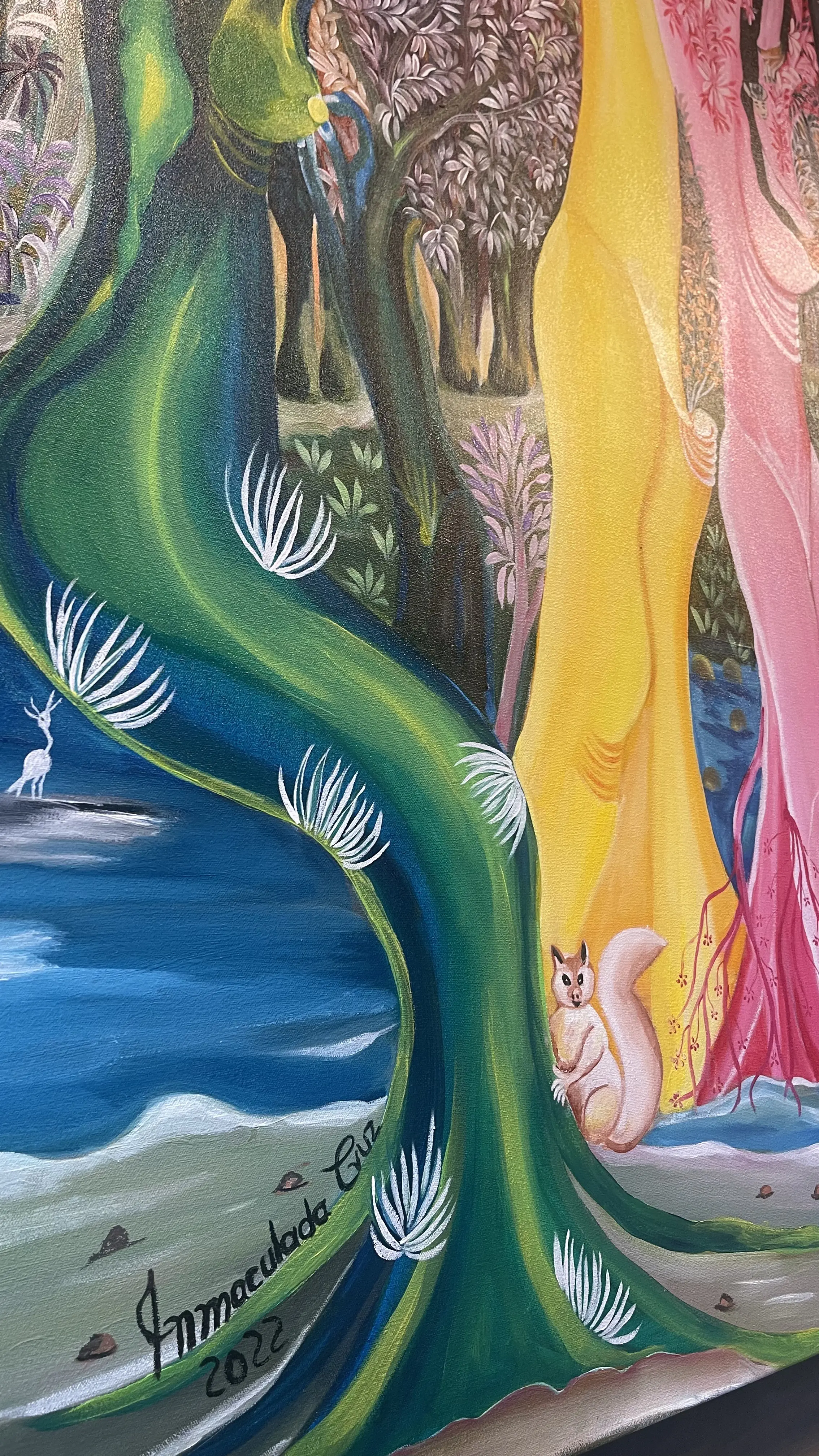 Mural Squirrel Detail